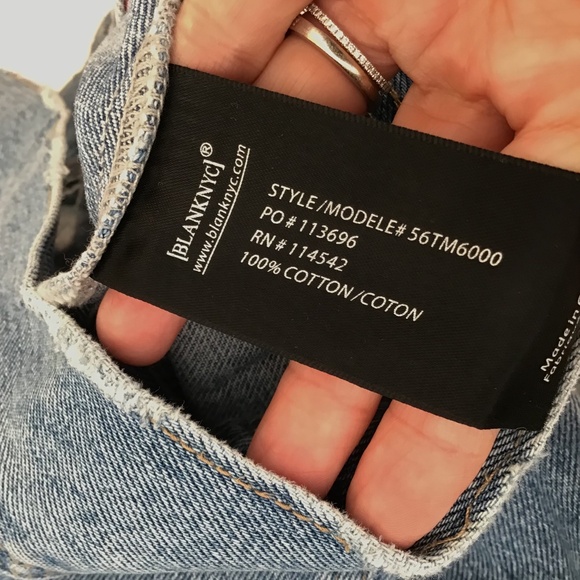 Blank NYC Oversized Denim Jacket Size Large NWT - Picture 4 of 6